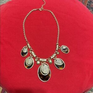 Gold and Brown Statement Necklace